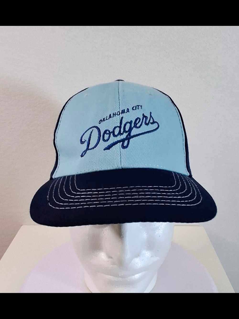 New Era Oklahoma City Dodgers Light Blue & Navy Trucker Cap